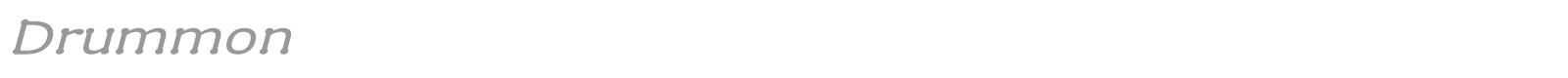 Drummon font preview